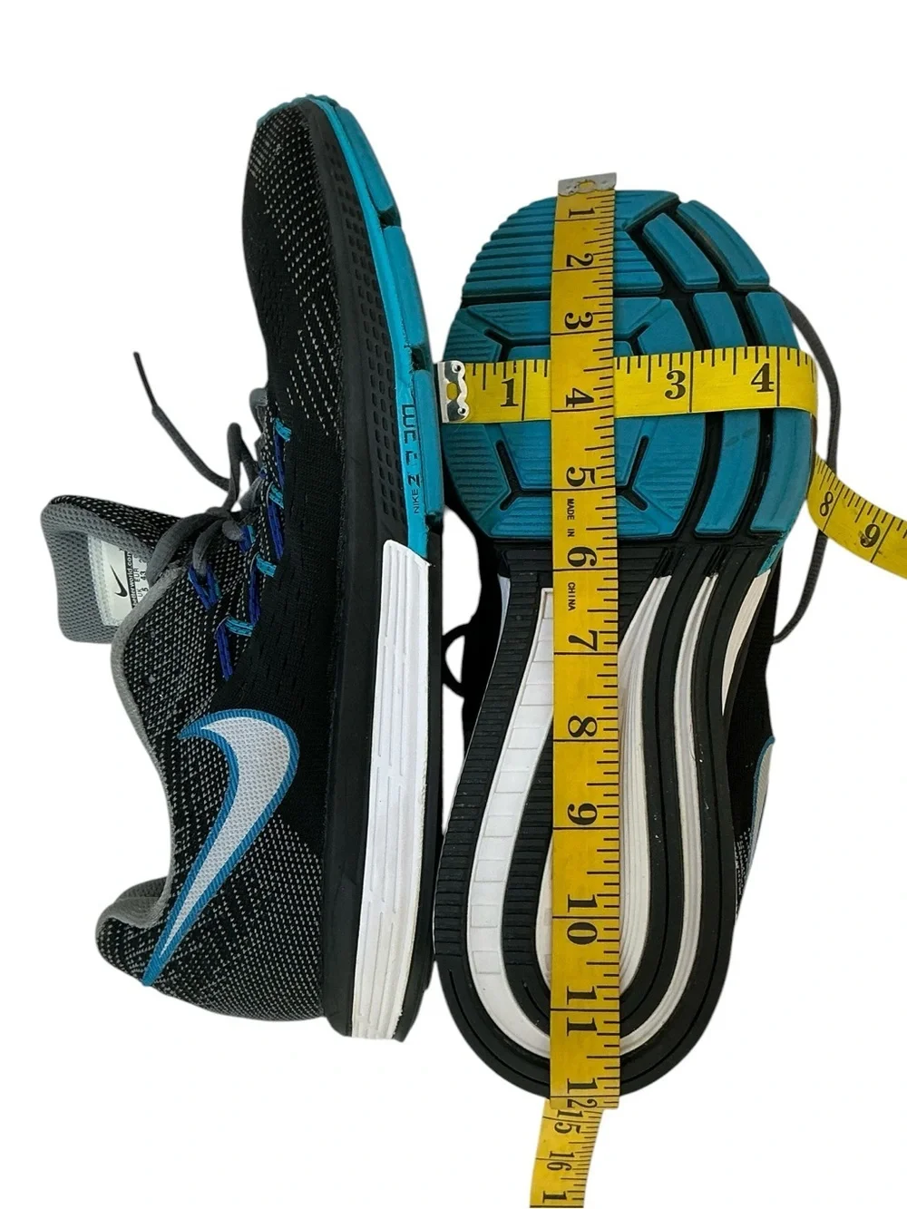 Nike Air Zoom Vomero Running Shoe Cross Training Mesh Gray Black Men’s US 9.5